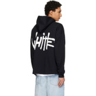 Off-White Black Spray Logo Loose Hoodie
