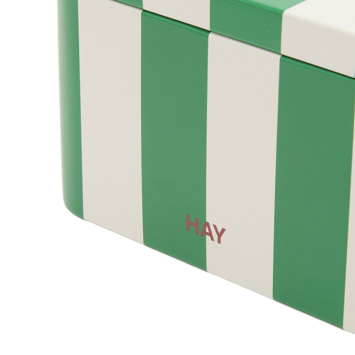 HAY Tin Container - Small in Green/Off-White 