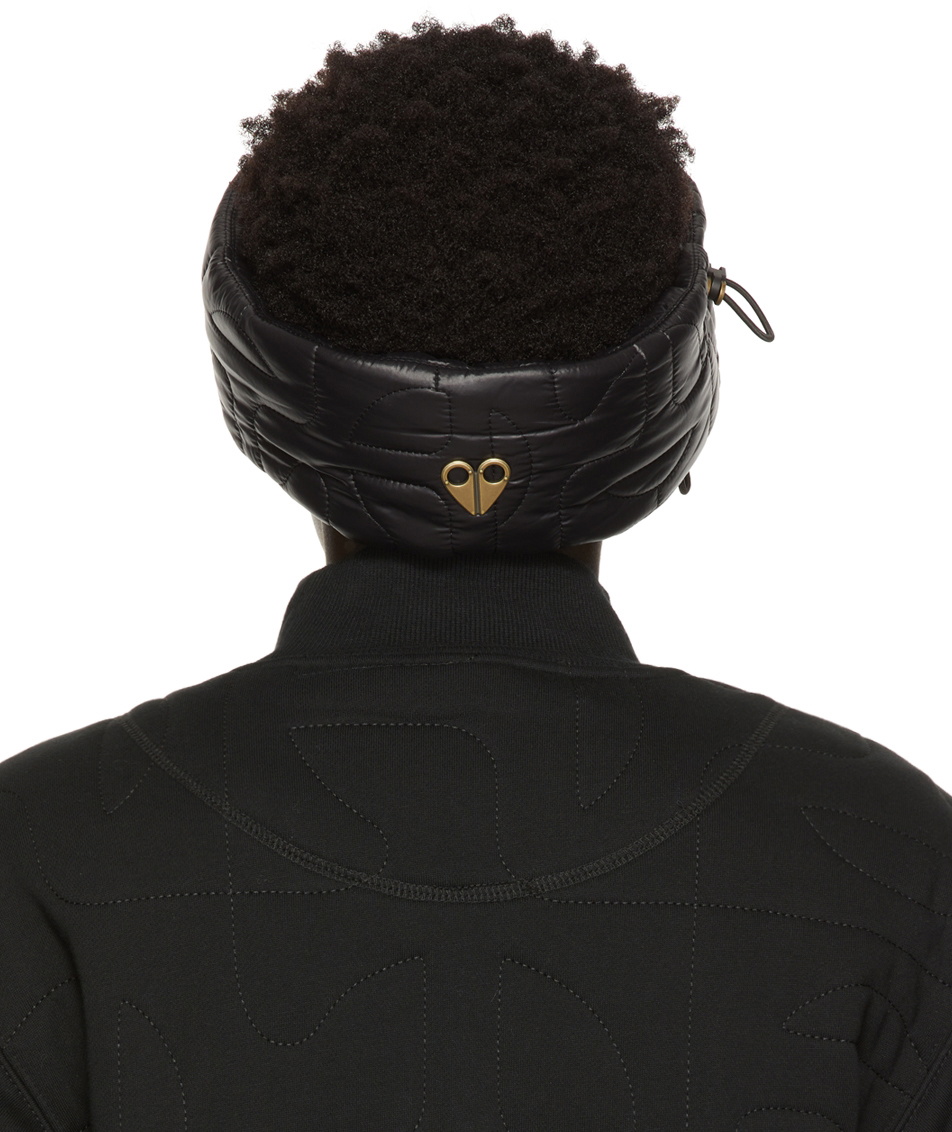 Moose Knuckles Black Down Quilted Headband Moose Knuckles display picture 1
