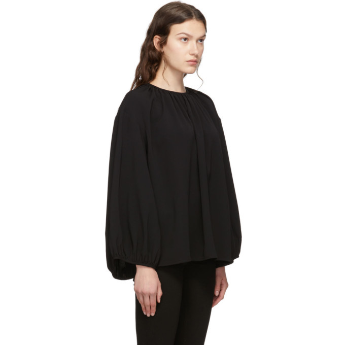 日本全国送料無料商品 特集 Toteme Toteme Blouse Pomerance Black シャツ/ブラウス(長袖/七分)
