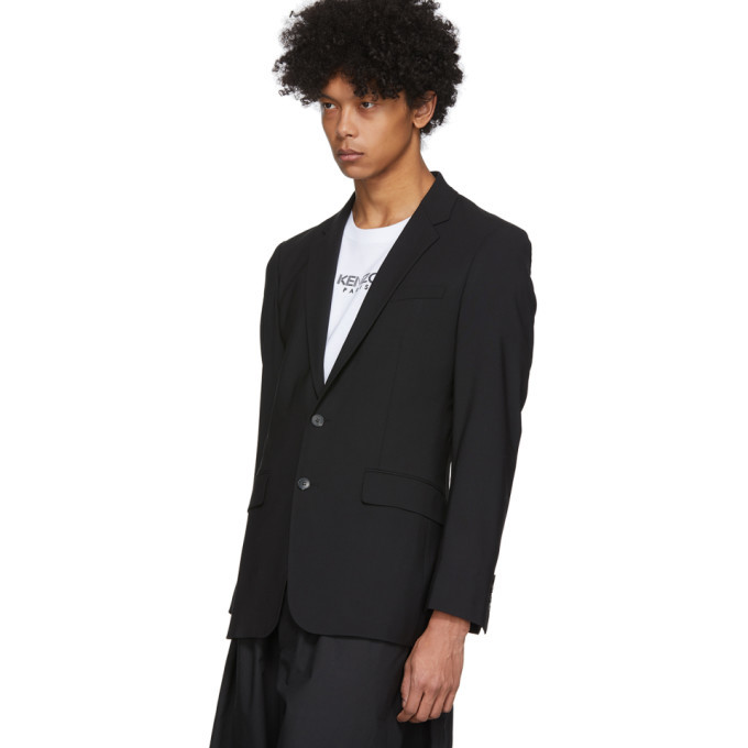 Kenzo Black Formal Slim Blazer Kenzo