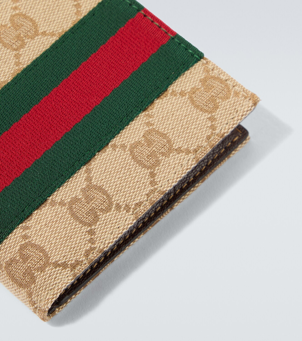 Gucci GG Canvas Web Stripe bifold wallet