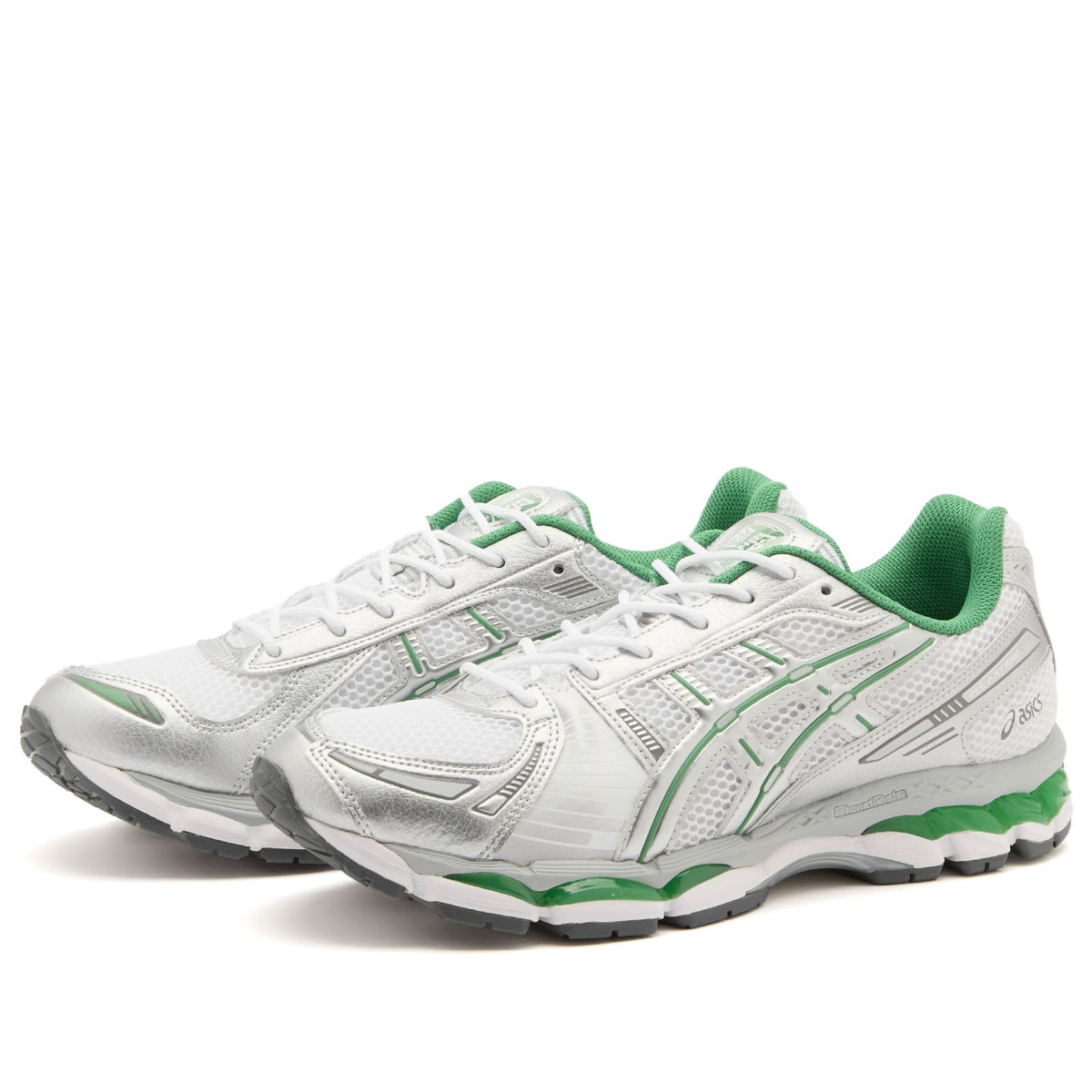 Asics GEL-Kayano 12.1 Sneaker in White/Pure Silver