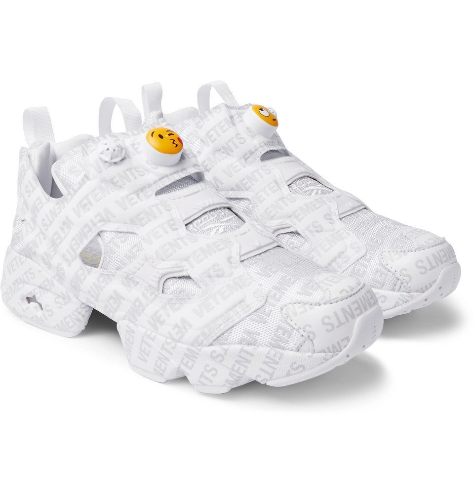 Vetements - Reebok Logo Instapump Fury Sneakers - Men - Gray Vetements