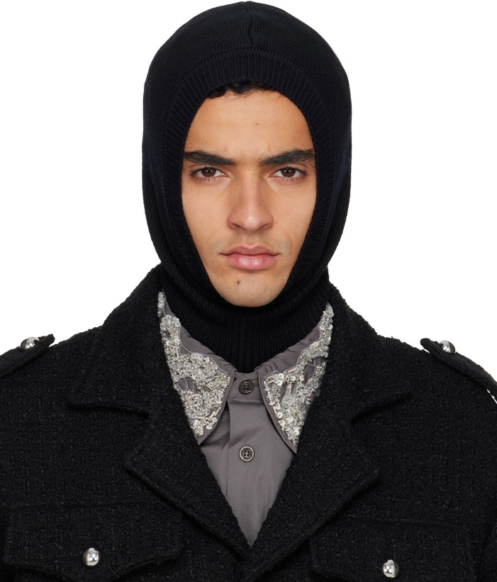 Photo: Ernest W. Baker Black Wool Balaclava