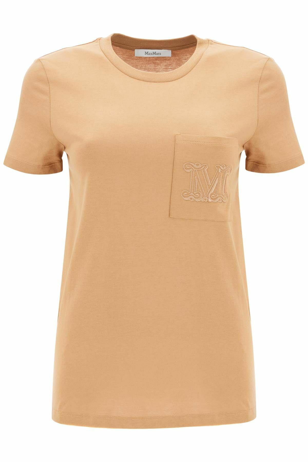 MAX MARA 'papaya' embroidered pocket Beige Max Mara