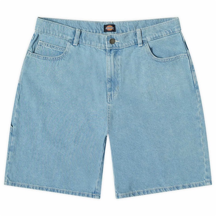 Photo: Dickies Women's Herndon Shorts in Vintage Aged Blue