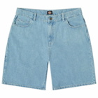 Dickies Women's Herndon Shorts in Vintage Aged Blue