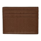 Thom Browne Brown Double Sided 4-Bar Card Holder