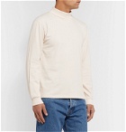 Holiday Boileau - Mock-Neck Cotton-Jersey T-Shirt - Off-white
