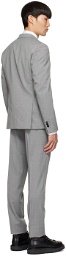 Neil Barrett Gray Polyester Suit