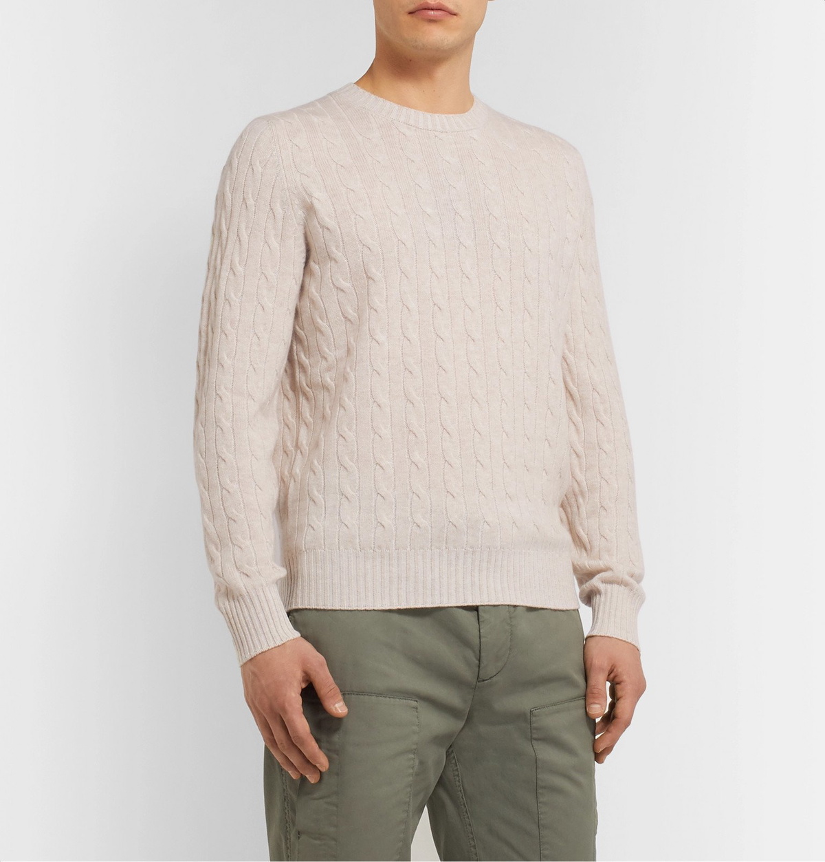 Brunello Cucinelli - Cable-Knit Cashmere Sweater - Neutrals Brunello  Cucinelli