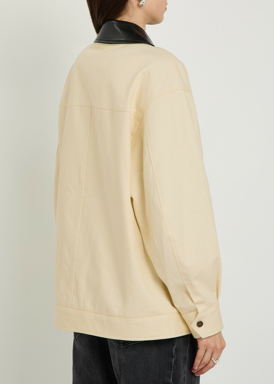 Anine Bing Holden Twill Jacket Cream