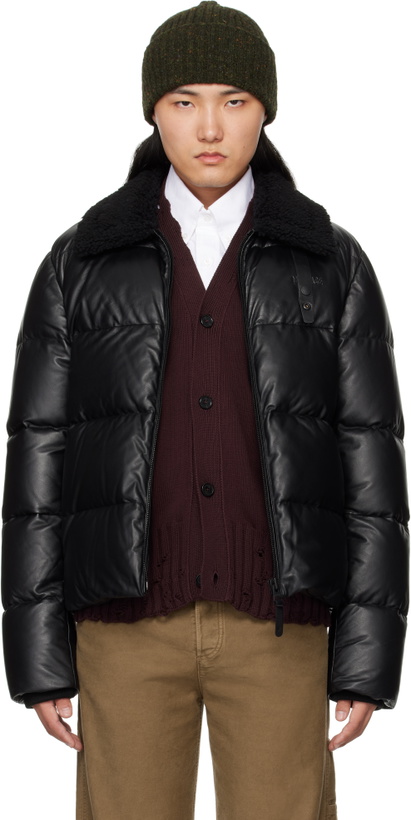 Photo: MACKAGE Black Kyrie Down Leather Jacket