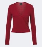 Leset Lauren jersey wrap top