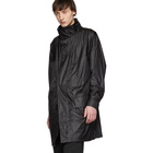 Yves Salomon Black Army Waterproof Coat