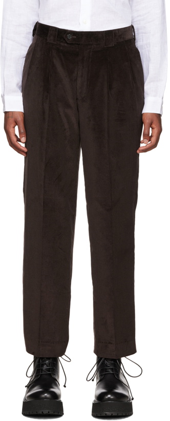 Photo: Paul Smith Brown Pleated Trousers