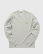 C.P. Company Metropolis Merino Wool Plain Jumper Grey - Mens - Sweatshirts