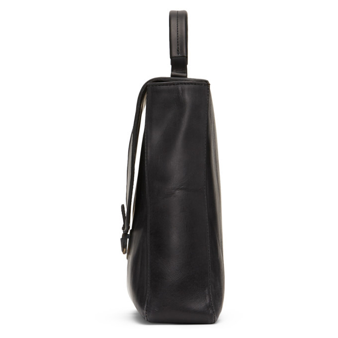 Cherevichkiotvichki Black Flat Small Lock Bag