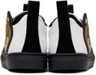 Moschino Baby Black & White Teddy Sneakers