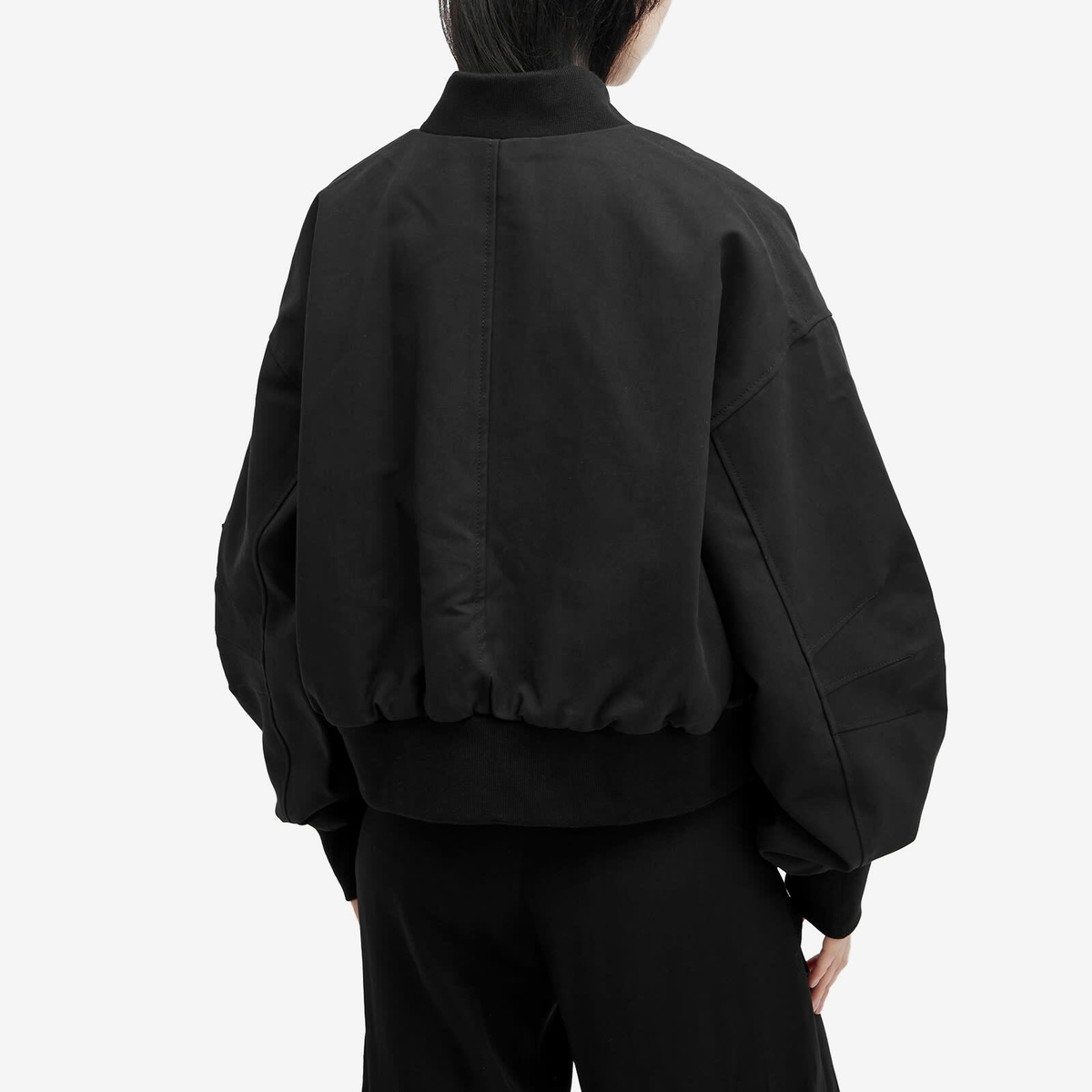 Meotine Women's Kian Canvas Bomber Jacket in Black