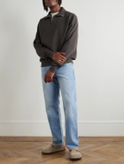 Les Tien - Yacht Garment-Dyed Cotton-Jersey Half-Zip Sweatshirt - Gray