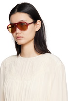Isabel Marant Pink & Red Aviator Sunglasses