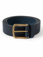 Anderson's - 3cm Navy Full-Grain Leather Belt - Blue