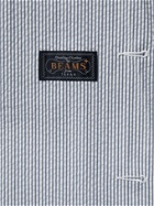 BEAMS PLUS - Unstructured Striped COOLMAX Seersucker Blazer - Blue - S