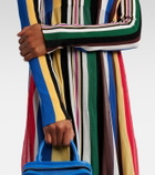 Loewe Ribbed-knit striped maxi dress