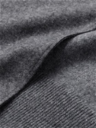Ermenegildo Zegna - Asymmetric Panelled Cashmere-Blend Sweater - Gray