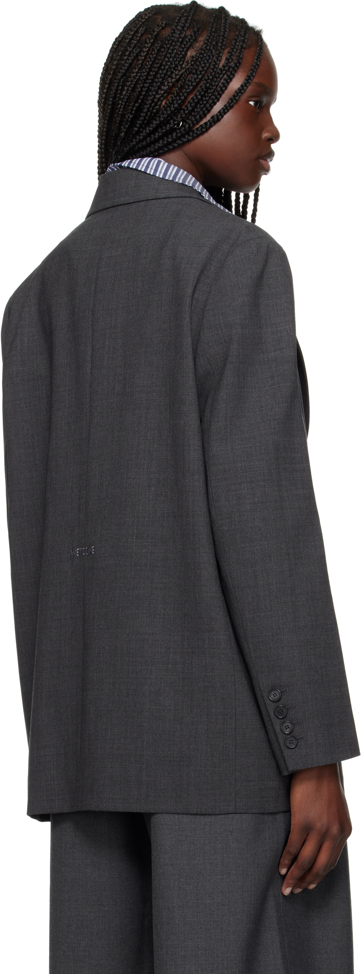 We11done Gray Wool Blazer