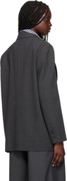We11done Gray Wool Blazer