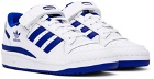 adidas Kids Kids White & Blue Forum Low Big Kids Sneakers