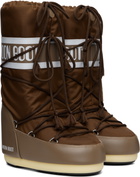 Moon Boot Brown Icon Nylon Boots