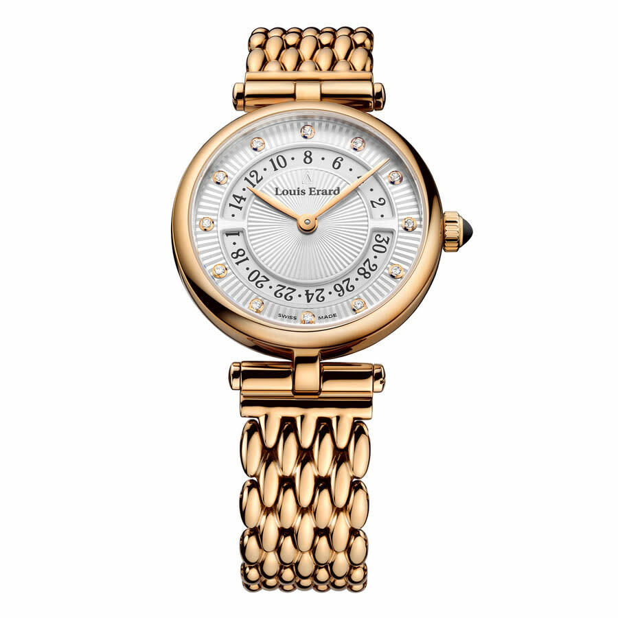Louis Erard Romance Quartz Diamond Silver Dial Ladies Watch 01811PR11.BMA84