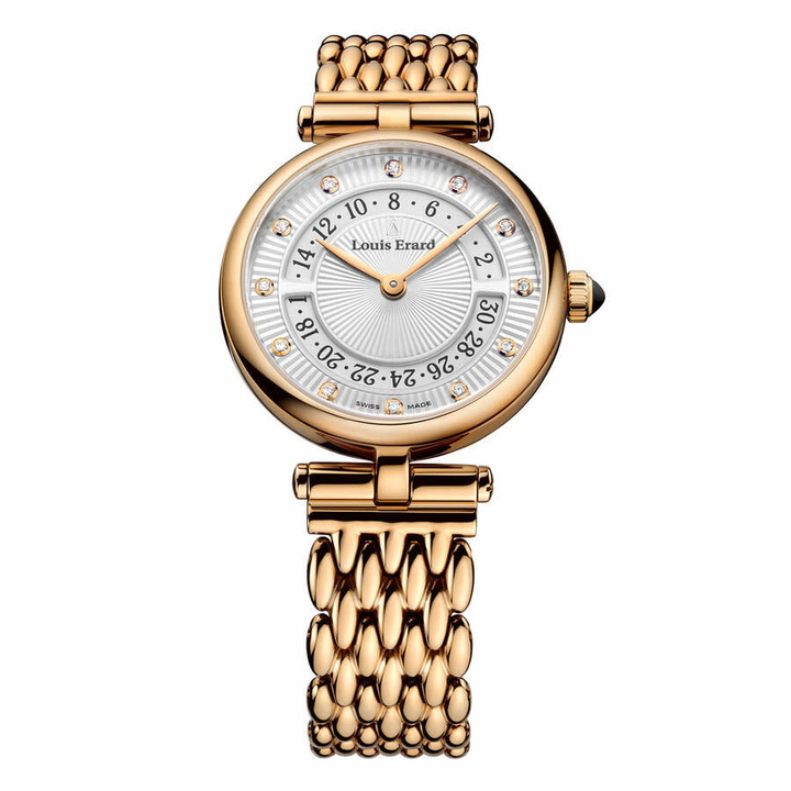 Photo: Louis Erard Romance Quartz Diamond Silver Dial Ladies Watch 01811PR11.BMA84