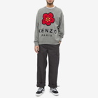 Kenzo Men's Logo Intarsia Crew Knit in Misty Grey