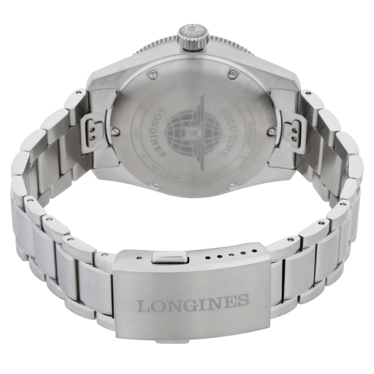 Longines Spirit Zulu Time Automatic Black Dial Mens Watch L38024506