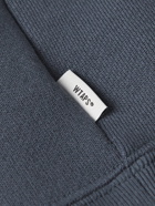 WTAPS - Home Base Logo-Appliquéd Fleece-Back Cotton-Blend Jersey Sweatshirt - Blue - S