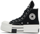 Rick Owens DRKSHDW Black Converse Edition TURBODRK Chuck 70 High Top Sneakers