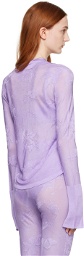 Marco Rambaldi Purple Jacquard Shirt