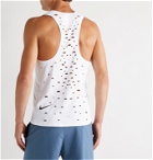 Nike Running - Tech Pack Perforated Stretch-Jersey Tank Top - White