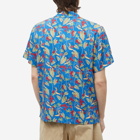 A.P.C. Men's Lloyd Tropical Vacation Shirt in Dark Blue