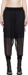 UNDERCOVER Black Sheer Trousers