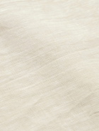 Kingsman - Drake's Convertible-Collar Linen Shirt - Neutrals