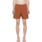 Stone Island Orange B100004 Nylon Metal Econyl Swim Shorts