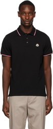 Moncler Black Logo Polo