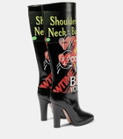 Vivienne Westwood Midas printed leather knee-high boots