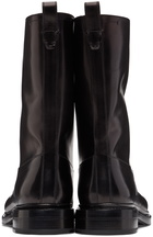 Brioni Black Calfskin Equestrian Boots